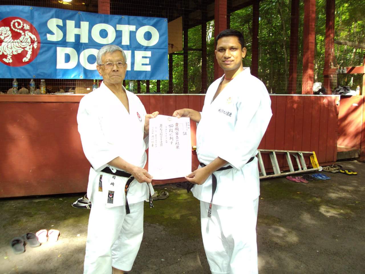 Shihan Shiv K. Panchal with Grand Master Teruyuki Okazaki